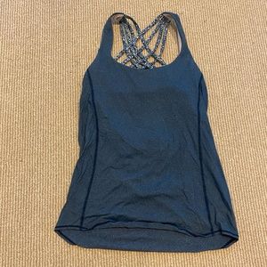Lululemon blue open back tank